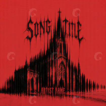 Music cover artwork “Red Lettering”: lettering, red tones