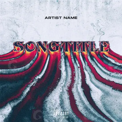 Arte de portada musical «Red Lettering»: tipografía; color rojo