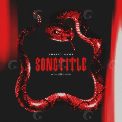 Arte de portada musical «Red Lettering»: tipografía; color rojo