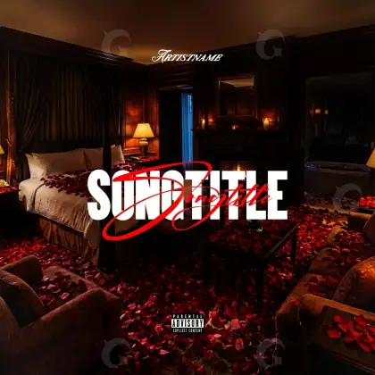 Album cover art “Red Lettering”: lettering, red tones