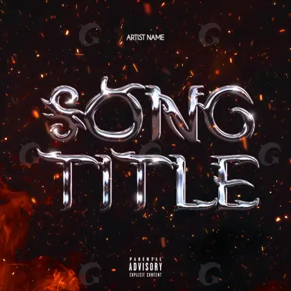 Portada para canción «Red Lettering»: tipografía; color rojo