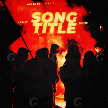 Music cover artwork “Red Lettering”: lettering, red tones