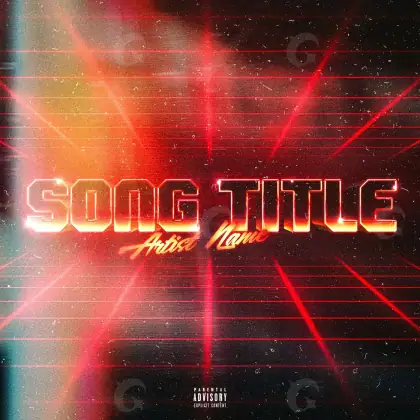 Arte de portada musical «Red Lettering»: tipografía; color rojo