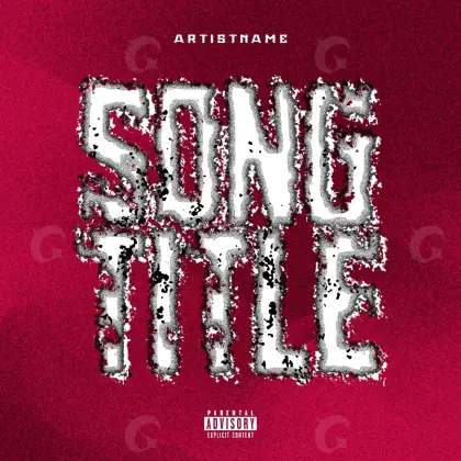 Album cover art “Red Lettering”: lettering, red tones