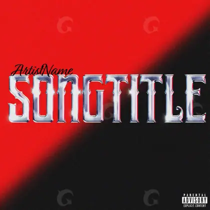 Portada prediseñada «Red Lettering»: tipografía; color rojo