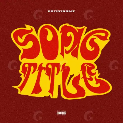 Portada para canción «Red Lettering»: tipografía; color rojo