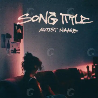 Album cover art “Red Lettering”: lettering, red tones
