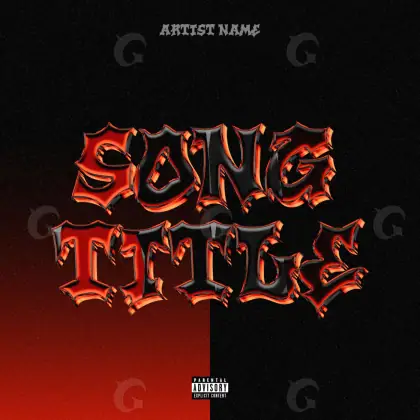 Обложка для альбома «Red Lettering»: типографика; палитра — красная