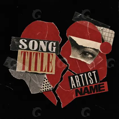 Album cover art “Red Lettering”: lettering, red tones