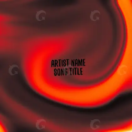 Готовая обложка для трека «Red Lettering»: типографика; палитра — красная
