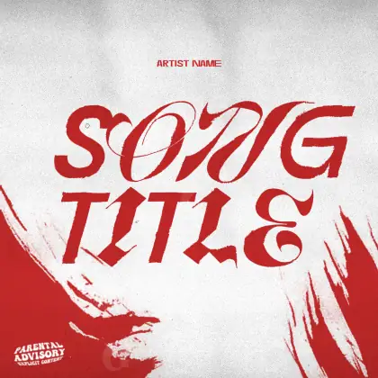 Обложка для альбома «Red Lettering»: типографика; палитра — красная