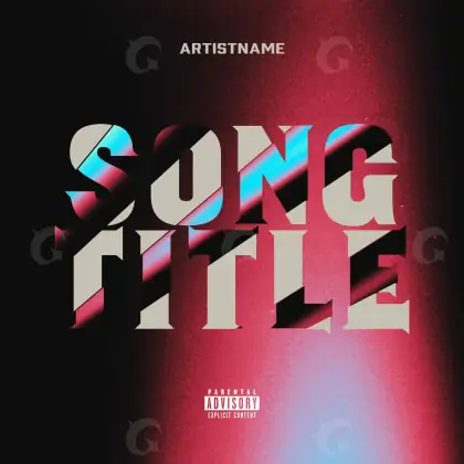 Album cover art “Red Lettering”: lettering, red tones