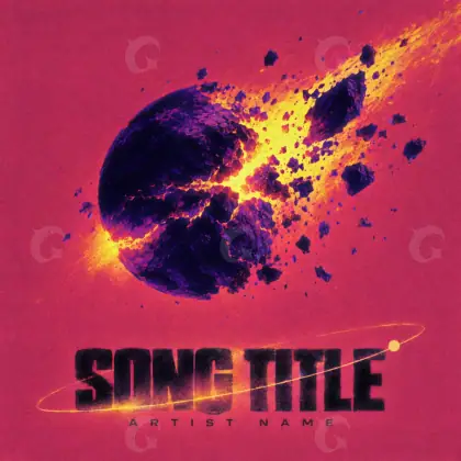 Arte de portada musical «Red Lettering»: tipografía; color rojo