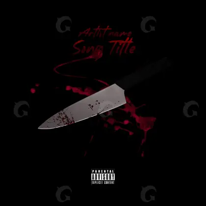 Album cover art “Red Lettering”: lettering, red tones