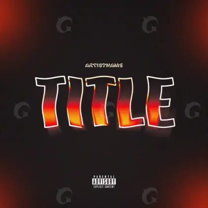 Music cover artwork “Red Lettering”: lettering, red tones