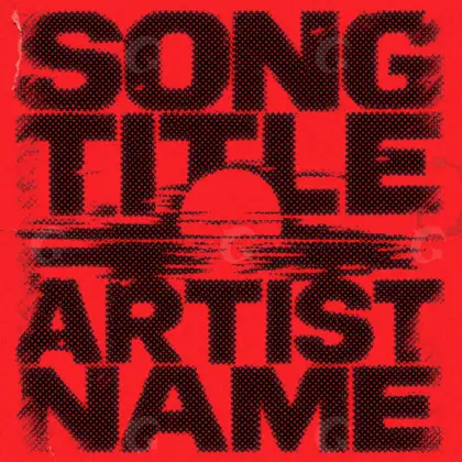 Обложка для песни «Red Lettering»: типографика; палитра — красная