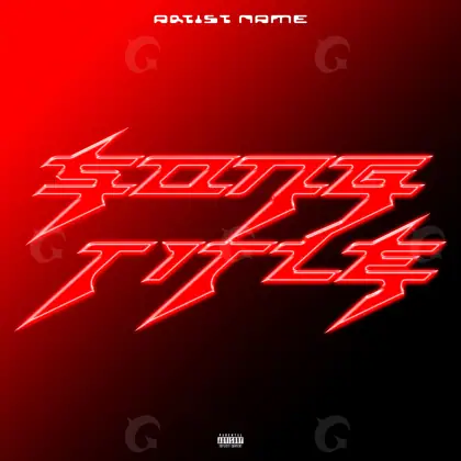 Portada prediseñada «Red Lettering»: tipografía; color rojo