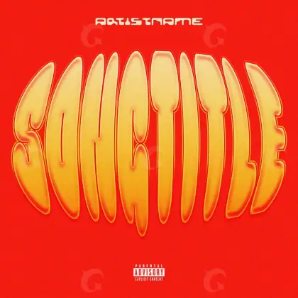 Portada para canción «Red Lettering»: tipografía; color rojo