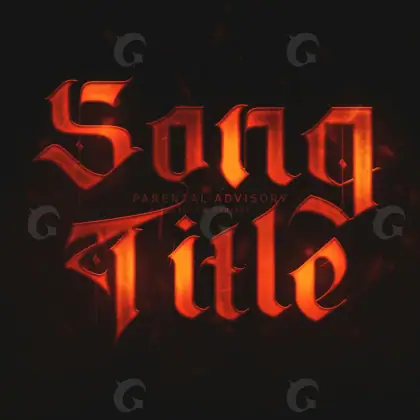 Обложка для альбома «Red Lettering»: типографика; палитра — красная