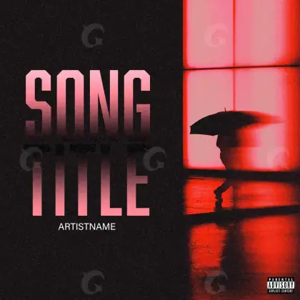 Music cover artwork “Red Lettering”: lettering, red tones