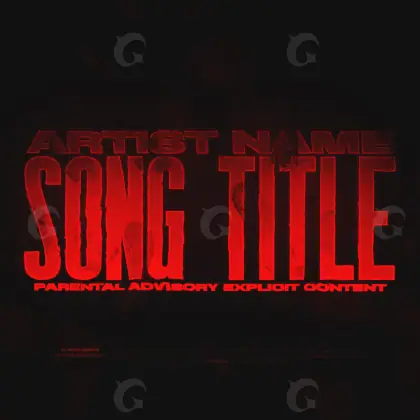 Portada prediseñada «Red Lettering»: tipografía; color rojo