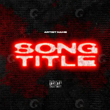 Portada para canción «Red Lettering»: tipografía; color rojo