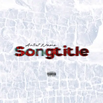 Arte de portada musical «Red Lettering»: tipografía; color rojo