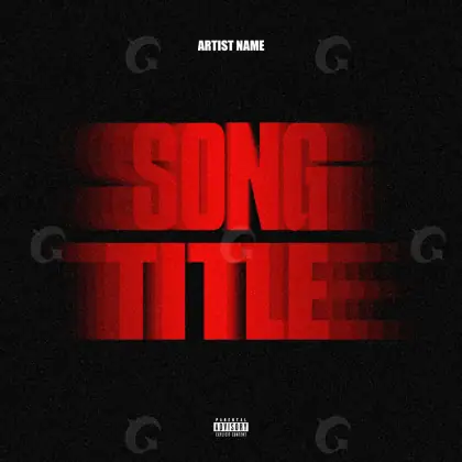 Portada para canción «Red Lettering»: tipografía; color rojo