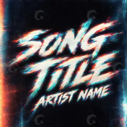 Album cover art “Red Lettering”: lettering, red tones