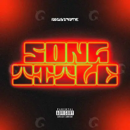 Arte de portada musical «Red Lettering»: tipografía; color rojo
