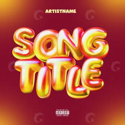 Arte de portada musical «Red Lettering»: tipografía; color rojo