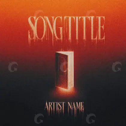 Music cover artwork “Red Lettering”: lettering, red tones