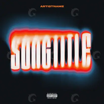Music cover artwork “Red Lettering”: lettering, red tones