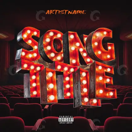 Album cover art “Red Lettering”: lettering, red tones