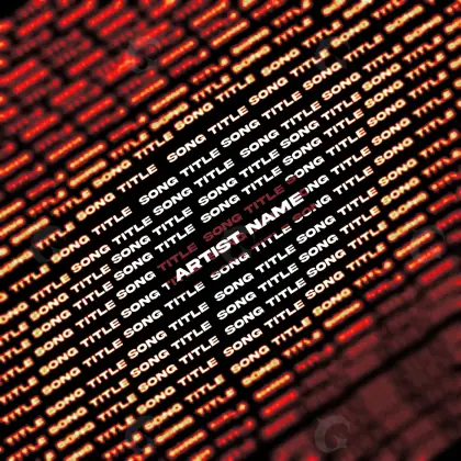 Обложка для альбома «Red Lettering»: типографика; палитра — красная