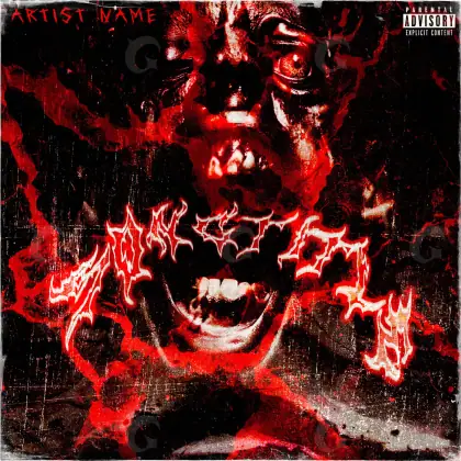 Portada para canción «Red Lettering»: tipografía; color rojo