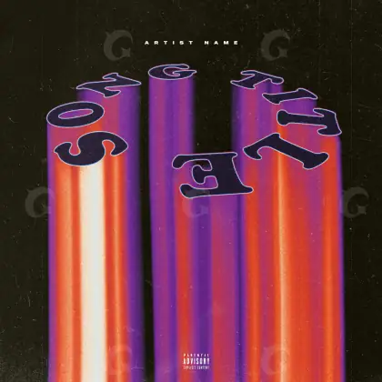 Portada para canción «Red Lettering»: tipografía; color rojo