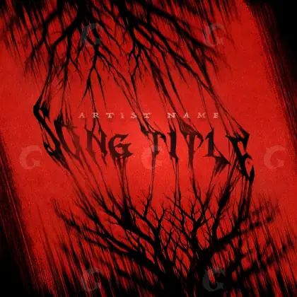 Обложка для альбома «Red Lettering»: типографика; палитра — красная