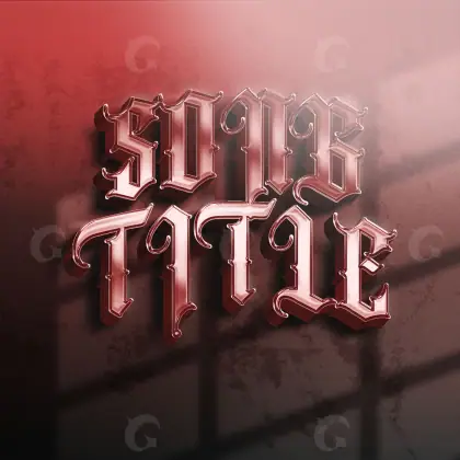 Portada prediseñada «Red Lettering»: tipografía; color rojo