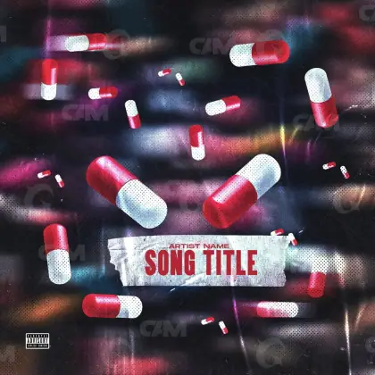 Portada para canción «Red Lettering»: tipografía; color rojo