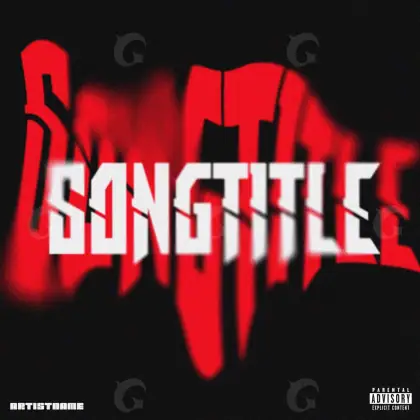 Portada prediseñada «Red Lettering»: tipografía; color rojo