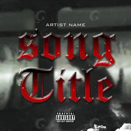 Music cover artwork “Red Lettering”: lettering, red tones