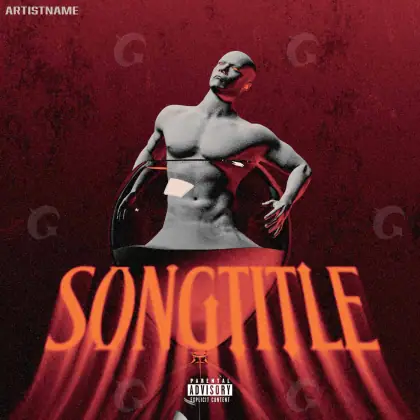 Music cover artwork “Red Man”: man, red tones