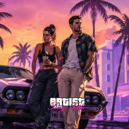 Portada prediseñada «Red Man»: hombre y mujer; color rojo