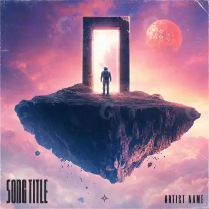 Album cover art “Red Man”: man and window, red tones