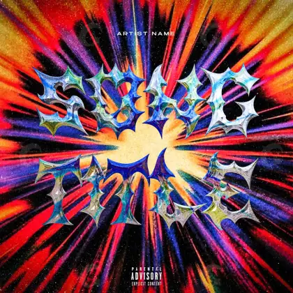 Готовая обложка для трека «Red Metal»: металл; палитра — красная