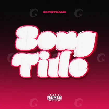 Album cover art “Red Neon”: neon, red tones