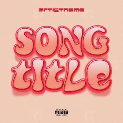 Music cover artwork “Red Neon”: neon, red tones