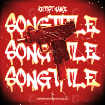 Music cover artwork “Red Neon”: neon, red tones
