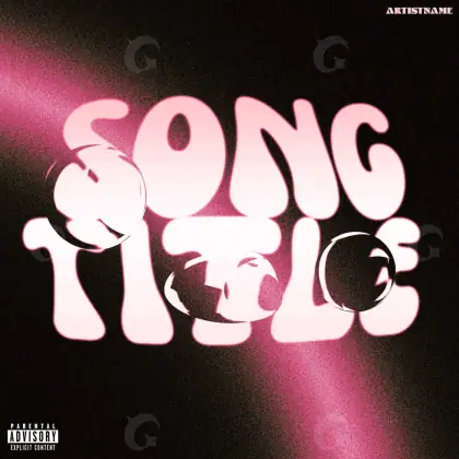 Music cover artwork “Red Neon”: neon, red tones